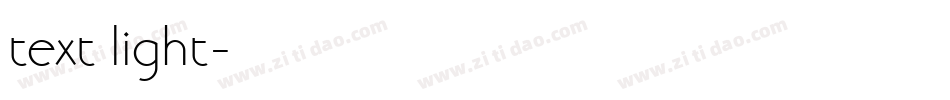 text light字体转换